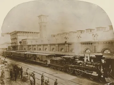 Lincoln Funeral Train in Harrisburg, Pennsylvania