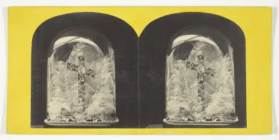 Lincoln Memorial. Dissected Leaves, No. 4810 from the series "Anthony's Stereoscopic Views"