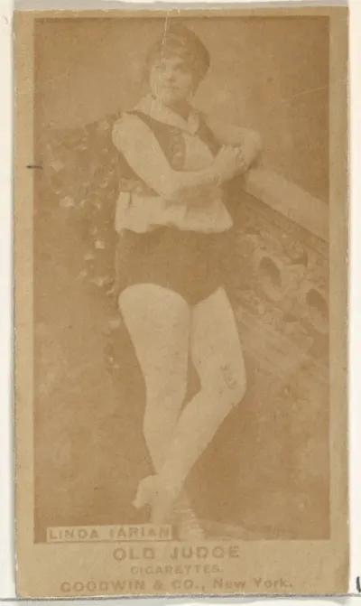 Linda Farian, from the Actors and Actresses series (N171) for Old Judge Cigarettes