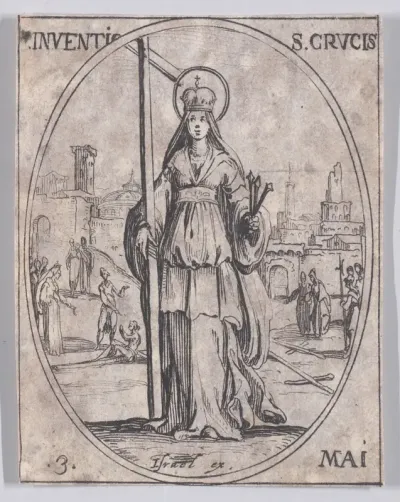 L'Invention de la Ste. Croix (The Invention of the True Cross), May 3rd, from "Les Images De Tous Les Saincts et Saintes de L'Année" (Images of All of the Saints and Religious Events of the Year)
