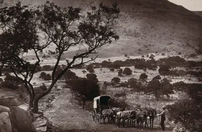 Little Hell, South Africa: the road to Barberton through a barren valley at the base of the Elandsberg mountains