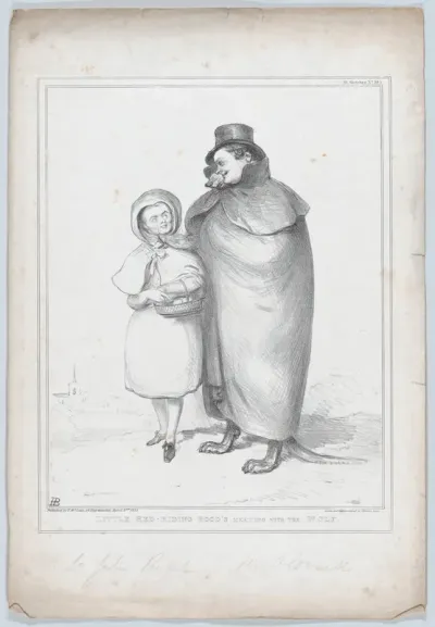 Little Red-Riding Hood's Meeting With the Wolf
