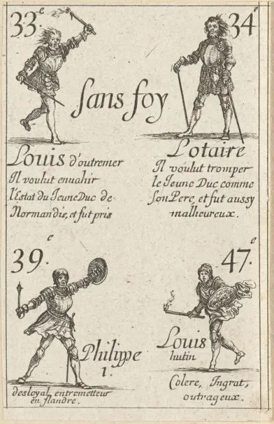Lodewijk IV, Lotharius, Filips I en Lodewijk X