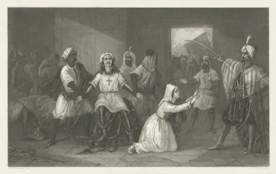 Lodewijk IX tijdens een kruisvaart
