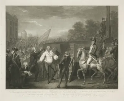 Lodewijk XVI bij het schavot