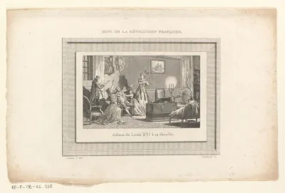 Lodewijk XVI neemt afscheid van zijn familie
