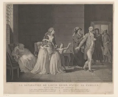 Lodewijk XVI wordt gescheiden van zijn familie