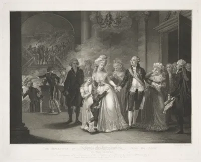 Lodewijk XVI wordt van zijn familie gescheiden