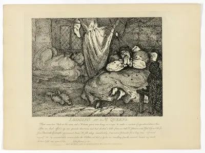 Lodging at M'Queen's, from Boswell's Tour of the Hebrides