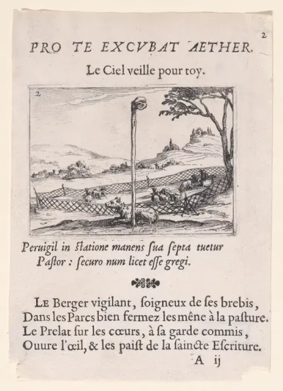 L'Oeil Vigilant (The Vigilant Eye), plate 2 from "Lux Claustri ou La Lumière du Cloitre" (The Light of the Cloisters)