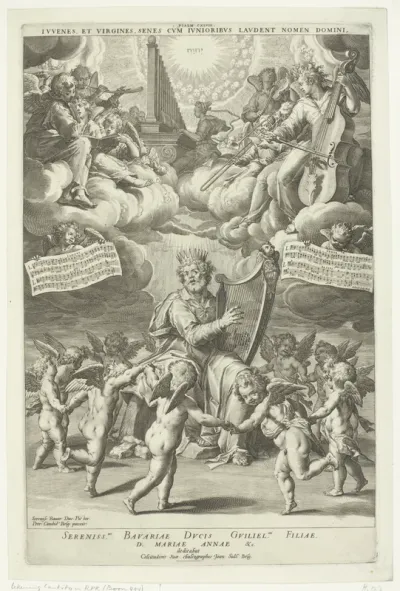 Loflied van koning David en de Heilige Cecilia