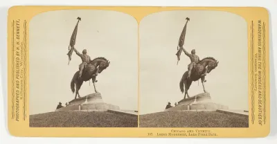 Logan Monument, Lake Front Park, from the series "Chicago and Vicinity"