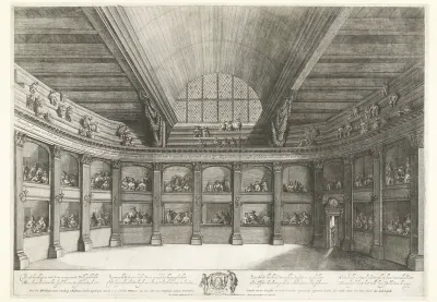 Loges van de schouwburg aan de Keizersgracht te Amsterdam, 1637