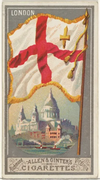 London, from the City Flags series (N6) for Allen & Ginter Cigarettes Brands
