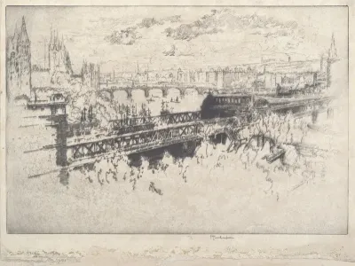 London over Charing Cross Bridge