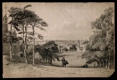 London, seen from beside Flamsteed House in Greenwich park