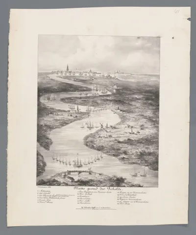 Loop van de Schelde van Fort Bath tot Antwerpen, 1832
