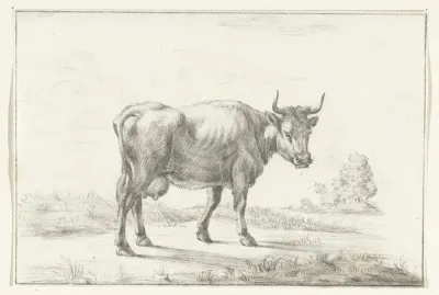 Lopende koe, naar rechts