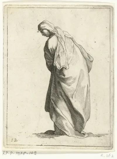 Lopende vrouw