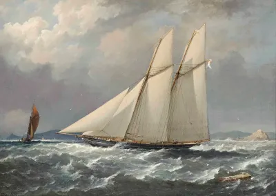 Lord Colville's schooner yacht Volage
