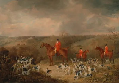 Lord Glamis and his Staghound