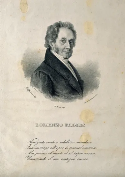 Lorenzo Fabris. Lithograph by M. Fanoli after G. B. Cecchini