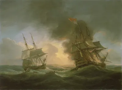 Loss of the East Indiaman 'Kent', 1 March 1825: catching fire