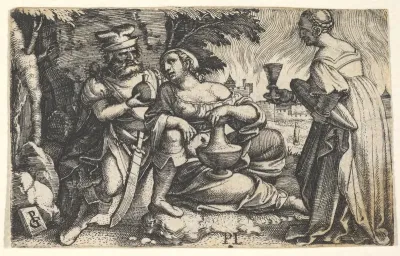 Lot and his daughters, from "Ten Old Testament Scenes"