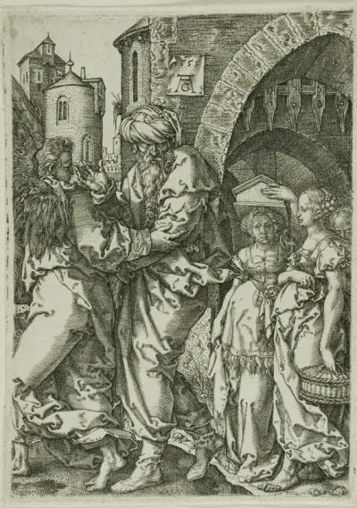 Lot and His Family Fleeing from Sodom, from The Story of Lot