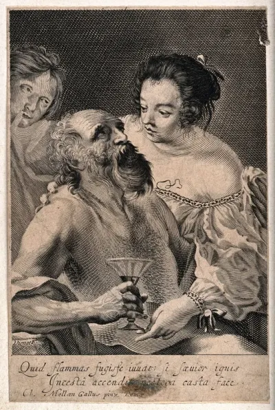 Lot made drunk by his daughters