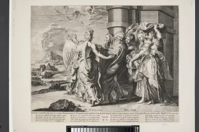 Lot og hans døtre forlader Sodoma
