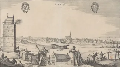 Loterijprent ten behoeve van een nieuw gasthuis in Petten, 1643