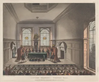 Lottery Drawing, Coopers Hall