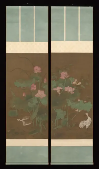 Lotus and waterbirds