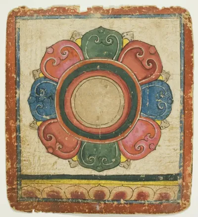 Lotus from a Set of Initiation Cards (Tsakali)