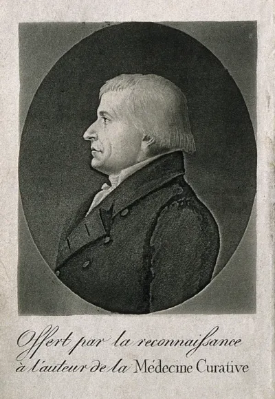 Louis Leroy. Mezzotint by E. Quénédey, 1820, after himself