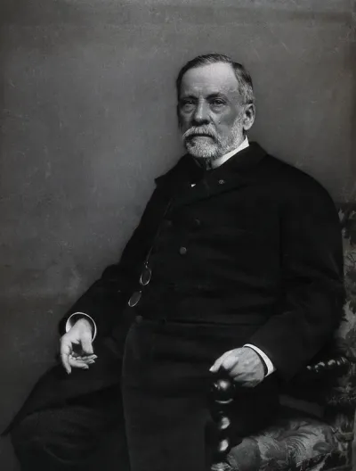 Louis Pasteur. Photogravure after Pierre Petit