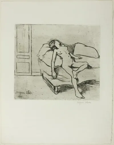 Louise Nude on a Sofa