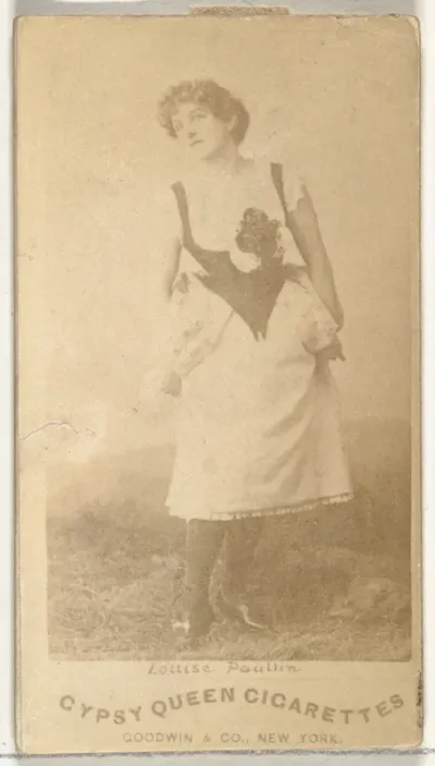 Louise Paullin, from the Actors and Actresses series (N171) for Old Judge Cigarettes