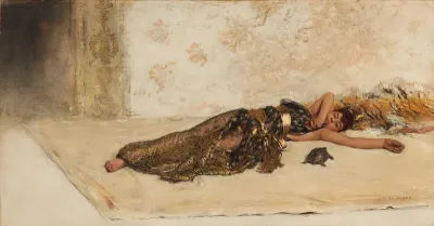 Lounging Odalisque with Turtle