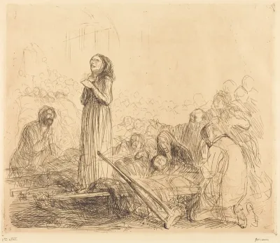 Lourdes, la miraculée (1ère planche) (Lourdes, the Miracle) (first plate)