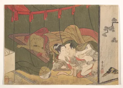 Lovers Beneath a Mosquito Net