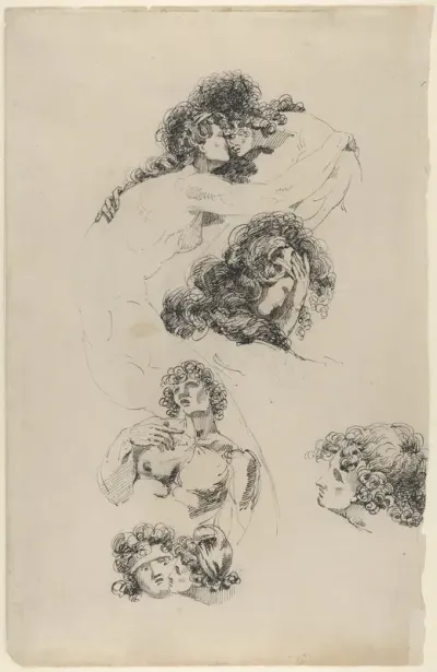 Lovers embracing (recto). A suppliant figure (verso)