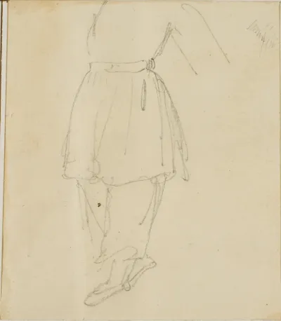 Lower Part of a Figure in Working Clothes