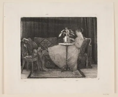 Læsende dame