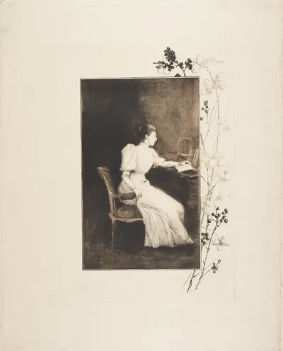 Læsende dame
