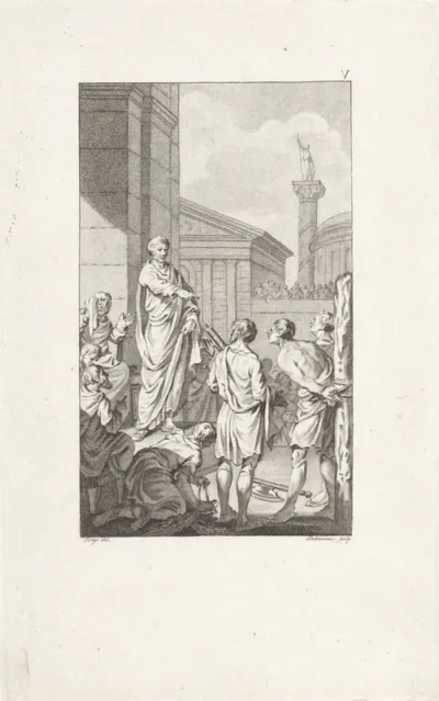 Lucius Junius Brutus spreekt het vonnis tegen zijn zonen uit