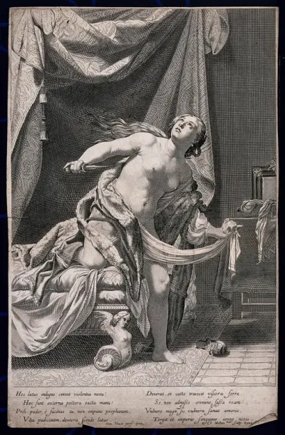 Lucretia about to kill herself