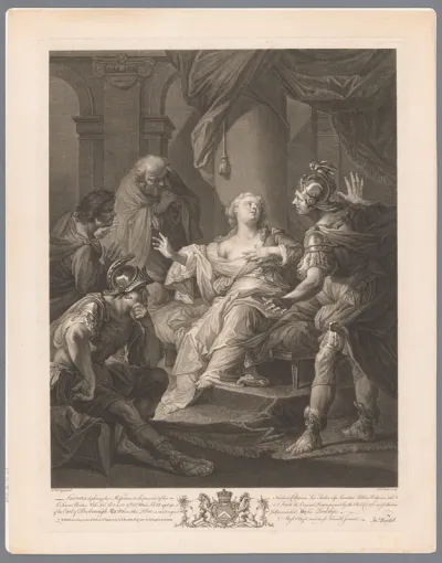 Lucretia betreurt haar ongeluk