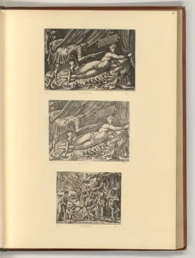 Lucretia; Vulcanus beim Schmieden